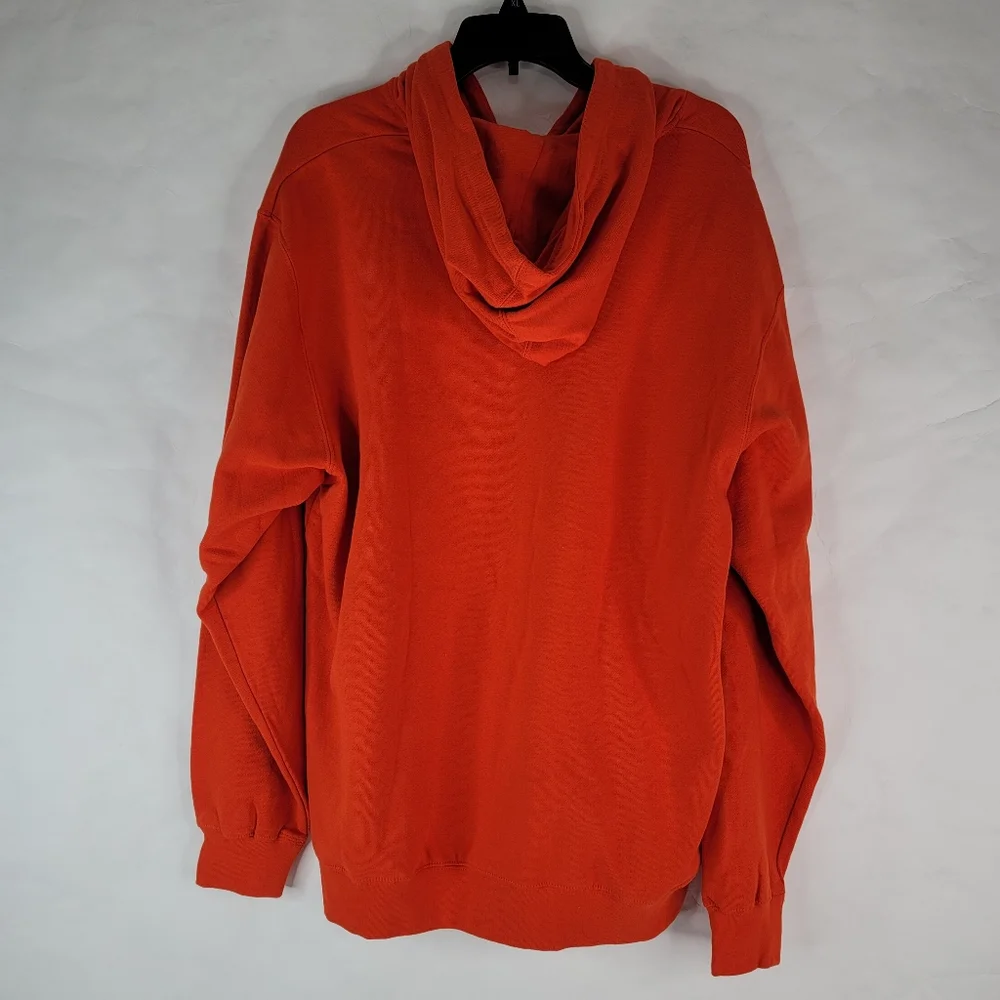 Majestic Denver Broncos Hoodie Sweatshirt Men's Sz XL Orange Hooded Pullover NFL